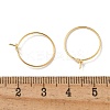 Brass Hoop Earring Findings KK-H503-33G-01-3
