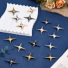 16Ocs 4 Colors Star Alloy Kilt Pins for Clothes JEWB-CY0001-03-3