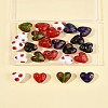 24Pcs 5 Colors Handmade Millefiori Glass Beads LAMP-FS0001-36-9