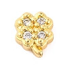 Rack Plating Brass Micro Pave Clear Cubic Zirconia Cabochons KK-F874-02G-08-1