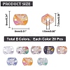 160Pcs 8 Style Transparent Electroplate Glass Beads Strands EGLA-GA0001-14-3