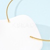 2MM 201 Stainless Steel Wire Cuff Choker Necklace NJEW-Z098-03G-5