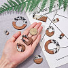 Resin & Wood Pendants RESI-CJ0001-14-3