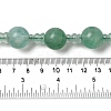 Natural Green Fluorite 3-Hole Guru Bead Strands G-K149-54-4