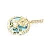 Brass Enamel Pendants LS-KK-F886-03G-05-2