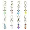 Angel Glass & Alloy Pendant Decoration HJEW-YW00026-01-2