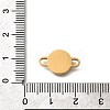 304 Stainless Steel Laser Cut Roman Numerals Flat Round Links Connector Charms STAS-Q348-23G-3