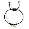 304 Stainless Steel & Brass & Natural Shell Charm Bracelets HP8667-11-1