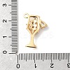Brass Micro Pave Clear Cubic Zirconia Pendants KK-F916-24G-3