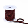 Braided Cowhide Leather Cord NWIR-N005-01A-6mm-4