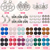 DIY Natural & Synthetic Beads & Alloy Pendant Jewelry Making Findings Kits DIY-SC0028-20-2