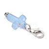 Plastic Cross Pendant Decorations HJEW-JM04519-5