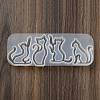 Cat Shape Quicksand DIY Silhouette Silicone Mold DIY-K067-02A-3