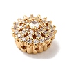 Brass Micro Pave Clear Cubic Zirconia Beads KK-G503-14G-2