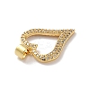Rack Plating Brass Micro Pave Cubic Zirconia Pendants KK-A160-04G-4