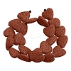 Dyed Natural Lava Rock Bead Strands G917-5-4