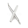 304 Stainless Steel Letter Connector Charms LS-STAS-M108-01P-24-1