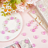 150Pcs Transparent Spray Painted Glass Beads GLAA-SP0001-23B-4