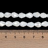 Opaque Solid Color Electroplate Glass Beads Strands LS-EGLA-N013-P4mm-B02-4