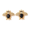 Brass Micro Pave Cubic Zirconia Pendants KK-A284-16G-01-1