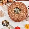 2Pcs Non Woven Fabric Embroidery Needle Felt and Seed Beads Cloth Appliques PATC-PH0001-40B-5