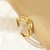 Hollow Out 304 Stainless Steel Cuff Rings for Women LS-RJEW-G338-23G-3