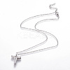 304 Stainless Steel Pendant Necklaces NJEW-F264-03P-1