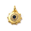 Brass Micro Pave Cubic Zirconia Charms KK-U033-22G-02-1