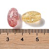 Transparent Crackle Glass Beads GLAA-B015-14-3