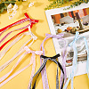 6Pcs 6 Colors Lace Bowknot Polyester Alligator Hair Clips PHAR-CY0001-02-3