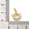 Rack Plating Brass Micro Pave Cubic Zirconia Pendants KK-H508-28G-11-3