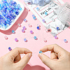 5 Colors Transparent Acrylic Beads MACR-PA0001-03B-01-4