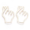 Brass Pendants LS-KK-O104-25G-NF-1