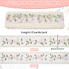 15 Yards Polyester Embroidery Flower Lace Ribbon OCOR-WH0078-223-2