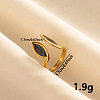 Stylish Horse Eye Enamel Open Cuff Ring VB0561-3-1