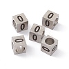 Tarnish Resistant 303 Stainless Steel European Beads STAS-G286-P09-3