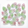 Two Tone Spray Painted Glass Pendants GLAA-T016-11E-1