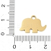 Ion Plating(IP) 304 Stainless Steel Enamel Charms FIND-Q111-02G-03-3