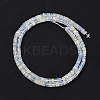 Electroplate Glass Beads Strands GLAA-B023-01A-15-2