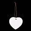 White Porcelain Blank Big Pendants PORC-PW0001-101B-4