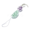 Nuggets Natural Gemstone Pocket Pendant Decorations HJEW-JM00994-02-3