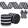 Burlap Ribbons SRIB-WH0011-384B-1