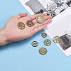 Metal Alloy Steampunk Gear Charms Connectors Cog Pendants TIBEP-X0021-01AB-FF-6