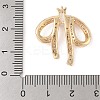 Brass Micro Pave Clear Cubic Zirconia Pendants KK-N256-18G-3