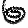 Natural Black Tourmaline Beads Strands LS-G-P132-17-8mm-2