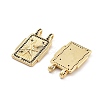 Rack Plating Brass Micro Pave Cubic Zirconia Pendants KK-G512-27G-2