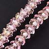 Transparent Glass Beads Strands LAMP-H061-01D-04-3