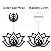 Iron Wall Hanging Decorative HJEW-WH0013-065-3
