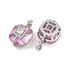 Brass Pave Cubic Zirconia Pendants CU-CBAA6E8-02P-2