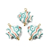 Ocean Themed Hand Painted Ceramic Porcelain Pendants PR-CBA0027-05G-08-1